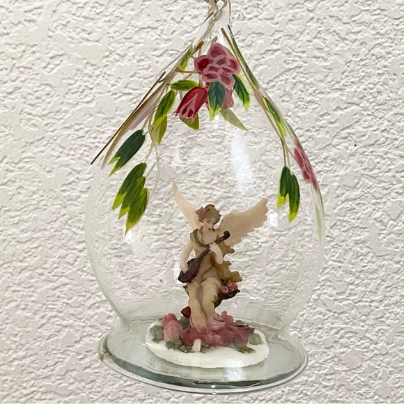 Vintage Celebrations Handpainted Blown Glass Angel Collectible Ornament - Picture 4 of 15